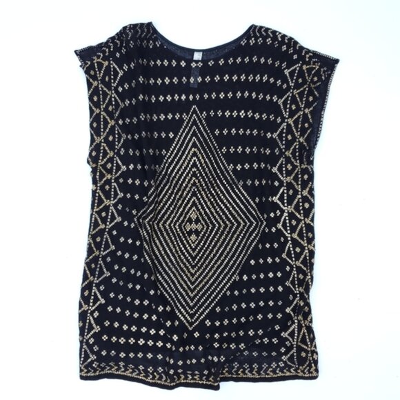 Free People New Romantics Black Beaded Shift Dress - Picture 3 of 10